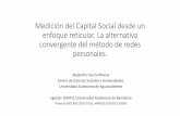 Medición del Capital Social desde un enfoque reticular. La ...