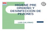 HIGIENE PRE ORDEÑO Y DESINFECCIÓN DE PEZONES