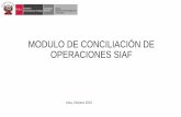 MODULO DE CONCILIACIÓN DE OPERACIONES SIAF