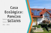 Proyecto ecologico casa con paneles solares