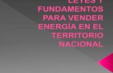 Leyes y fundamentos para vender energía en el territorio nacional