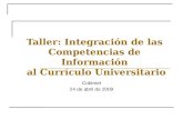 Incorporación de las Competencias de Información al Currículo