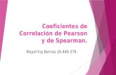 Coeficientes de correlación de pearson y de sperman