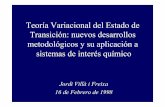 Teoria Variaccional del Estado de Transición: nuevos desarrollos metodológicos y su aplicación a sistemas de interés químico