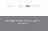 programa especial de ciencia, tecnología e innovación 2014-2018