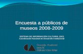 Encuesta a públicos de museos 2008-2009. Presentación ejecutiva