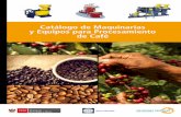 Catálogo de Maquinarias y Equipos para Procesamiento de Café