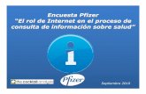 Encuesta Pfizer “El rol de Internet en el proceso de consulta de ...
