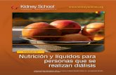 Nutrición y líquidos para personas que se realizan diálisis