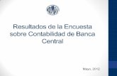 Resultados de la Encuesta sobre Contabilidad de Banca Central