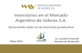 Presentación "Expo Inversiones 2015" - El Mercado PyME (Rosario, mayo 2015)