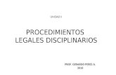 U II.  Procedimientos Administrativos.