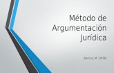 Método de argumentación jurídica