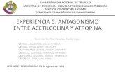 ANTAGONISMO ENTRE ACETILCOLINA Y ATROPINA