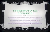 Terremoto en ecuador