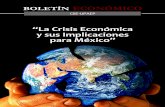 “La Crisis Económica y sus Implicaciones para México”