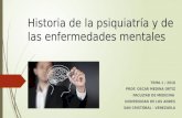 Historia de la psiquiatría y de las enfermedades mentales