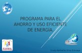 Programa para el ahorro y uso eficiente de energia