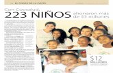 Con Coosalud Eps, 223 niños ahorraron más de 3 millones de pesos