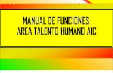 MANUAL DE FUNCIONES - ÁREA RECURSOS HUMANOS
