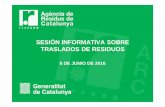 Sessión informativa sobre traslados de residuos dentro de Catalunya