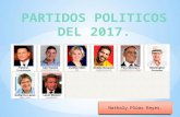 PARTIDOS POLÍTICOS DEL ECUADOR 2017 Hecho por  Nathaly