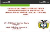 Competencias supersalud ley 1438 de 2011   dr william vega
