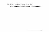 5. Funciones de la comunicación interna