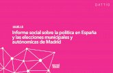 Informe social sobre la política en España y en las elecciones ...