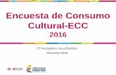 Presentación Encuesta de Consumo Cultural -ECC- 2016