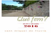 QUÈ FEM -JUNY I JULIOL 2016