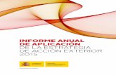 Informe anual de aplicación de la Estrategia de Acción Exterior 2015