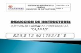 Induccion instructores