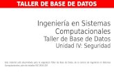 Taller de Base de Datos - Unidad 4 seguridad