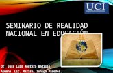 Seminario de realidad nacional en educación