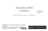 Sexenios 2015: Área de Ciencias Jurídicas