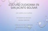 Cultura ciudadana en san jacinto bolívar