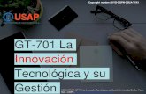 Presentación La Innovación tecnológica y su Gestión Semana 1