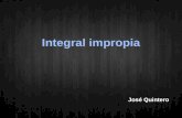 Integración Impropia / por Jose Quintetro