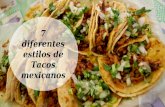 "7 tipos de tacos mexicanos" por Javier Alberto Senties Ibarra