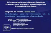 Revista usilios II conversatorio sobre buenas prácticas docentes