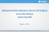 Renovación Redes Agua Potable Corte Sábado 19.03.2016
