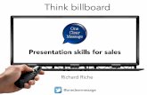 Sales presentation skills