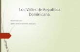 Los valles de República Dominicana