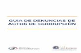DENUNCIAS DE ACTOS DE CORRUPCION