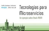 SVQDC 2017 Tecnologías para Microservicios