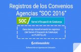 REGISTROS DEL SOC CONVENIO DE AGENCIAS DE COLOCACION