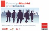 Estategia para el empleo 2016 2017 comunidad de madrid