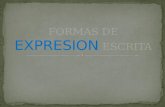Formas de expresion escrita