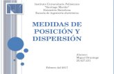 Medidas de posicion y dispersion